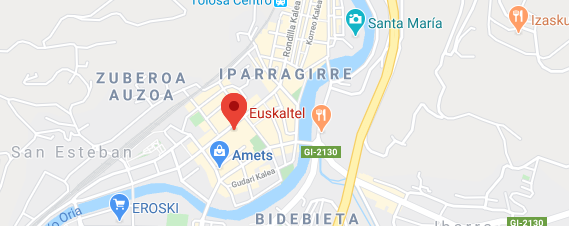 Euskaltel Tolosa en Google Maps